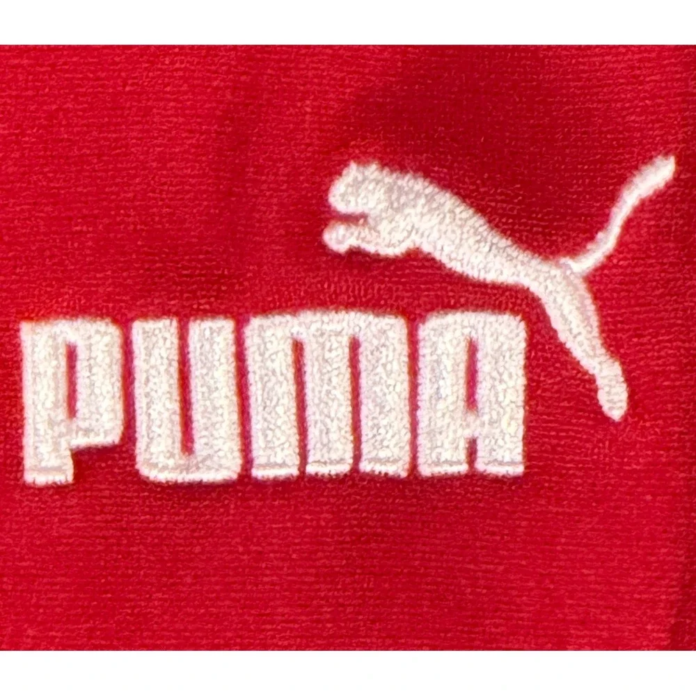 Vintage Y2K Puma Red Track Pants Mens Large Side Stripe Athletic Trousers 500275